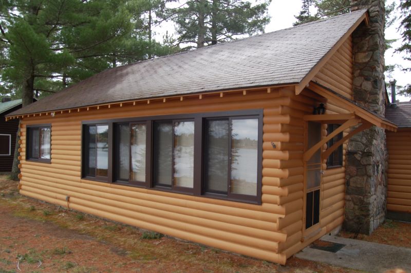 Log Cabin Staining